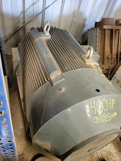 Teco Westinghouse 400 HP Electric Motor, 1185 RPM, 460 Volts SN JJ.D8A124-1