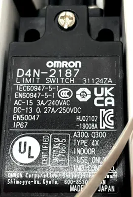NEW OMRON D4N-2187 LIMIT SWITCH D4N2187
