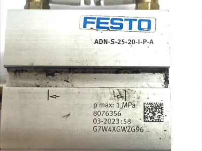 Used FESTO COMPACT CYLINDER 25MM X 20MM 8076356 Pneumatic Cylinders | Maverick Industrial Sales #1102888