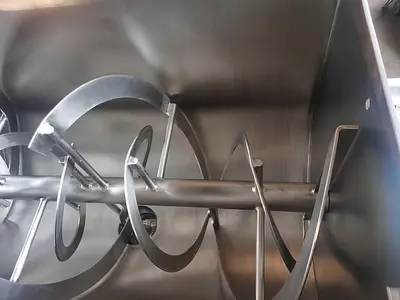 New 25 Cubic Foot Stainless Steel Ribbon Mixer, 7 HP #4679809