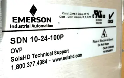 NEW EMERSON SOLA HD SDN 10-24-100P POWER SUPPLY SDN1024100P