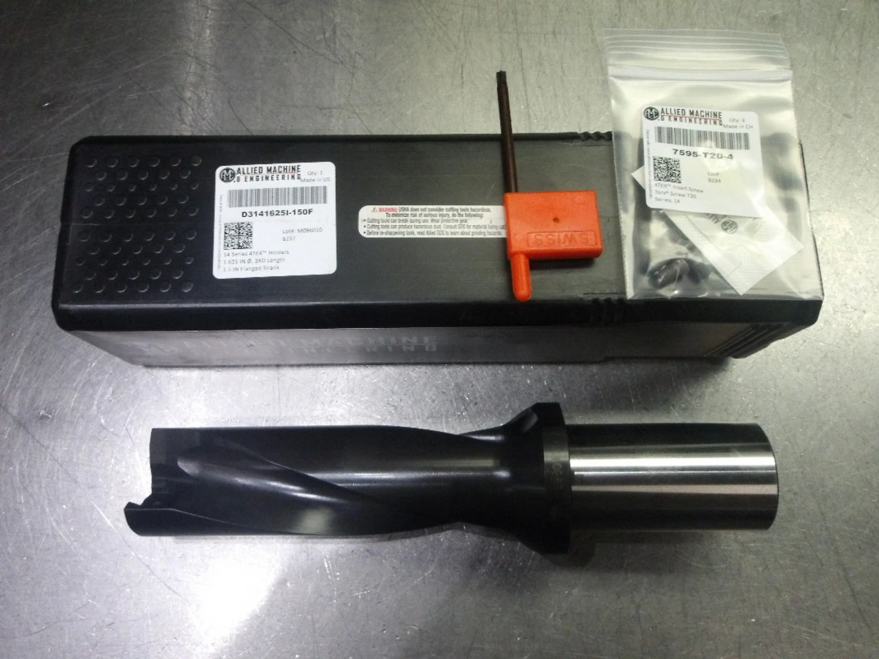 AMEC #14 4TEX 1.625" Coolant Thru Drill 1.5" Shank D3141625I-150F (LOC2708A)