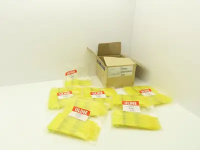 Uline S-13677Y Truck Safety Seals 8" Yellow Plastic Security Numbers Lot of 500
