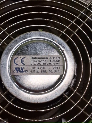 RUBSAMEN & HERR LV 200 D-57290 FILTER FAN