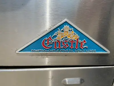 Used Comstock Castle Used Comstock-Castle 2F330 72" NG Range Cooktop w/ 12 Burners and 2 Ovens Commercial Ranges Illinois US | Falcon Restaurant Supply #1376040