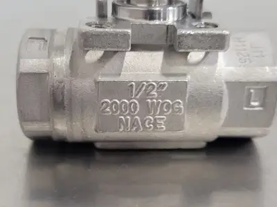 1/2" 2000 WOG Full Port Steel Ball Valve