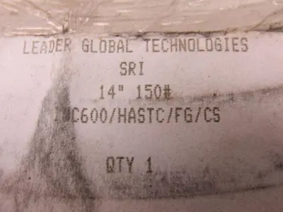 Leader INC600/HASTC/FG/CS 14" #15 Spiral Wound Gasket Lot of 2