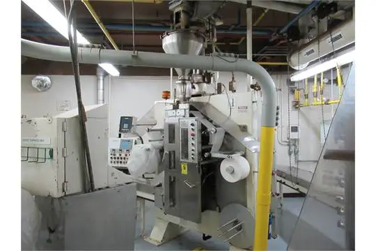 Young & Co. stand up filter pouch filler with inline feeder