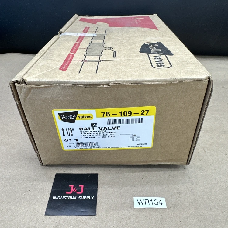 New | in-Stock APOLLO VALVES 76-109-27 Valves/Fittings Indiana US | J&J Industrial Supply #869817