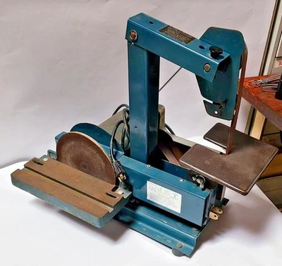 Jet Industrial Grinder 1" Belt Sander Disc Single Phase Motor