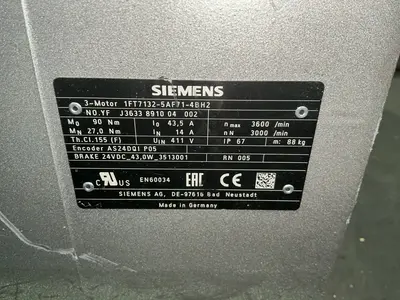 Used SIEMENS 1FT71325AF714BH2 Motors (misc) Ohio US | HGR 24 #1352711