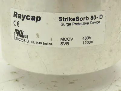 Raycap 80-D StrikeSorb Surge Protective Device MCOV 480V SVR 1200V SPD