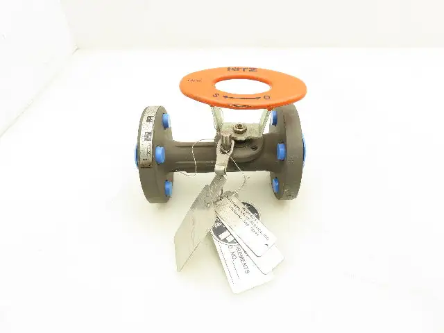 Kitz 300SCTAM-FS Chemical Ball Valve 1/2" Flanged Class 300 Steel 4-Bolt