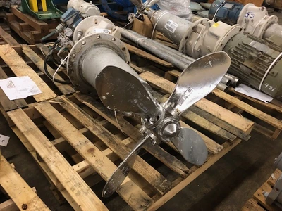 25 HP Sulzer SLF Stainless Steel Side Mount Agitator