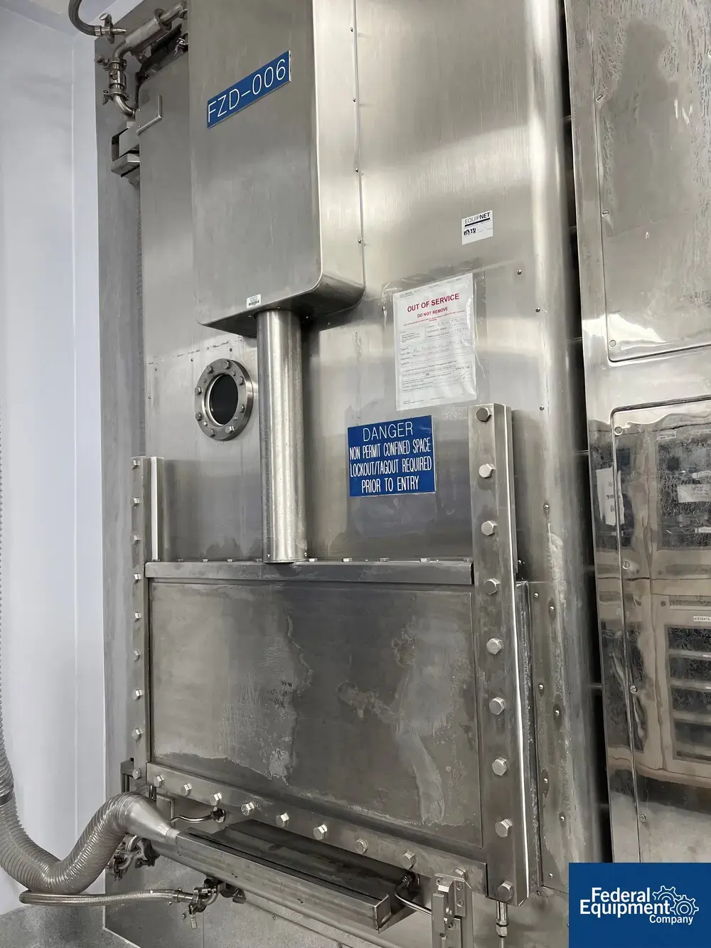 USED BOC Edwards 12.26 Sq Meter  BOC IMA Freeze Dryer. Model Lyomax 12, 316L S/S