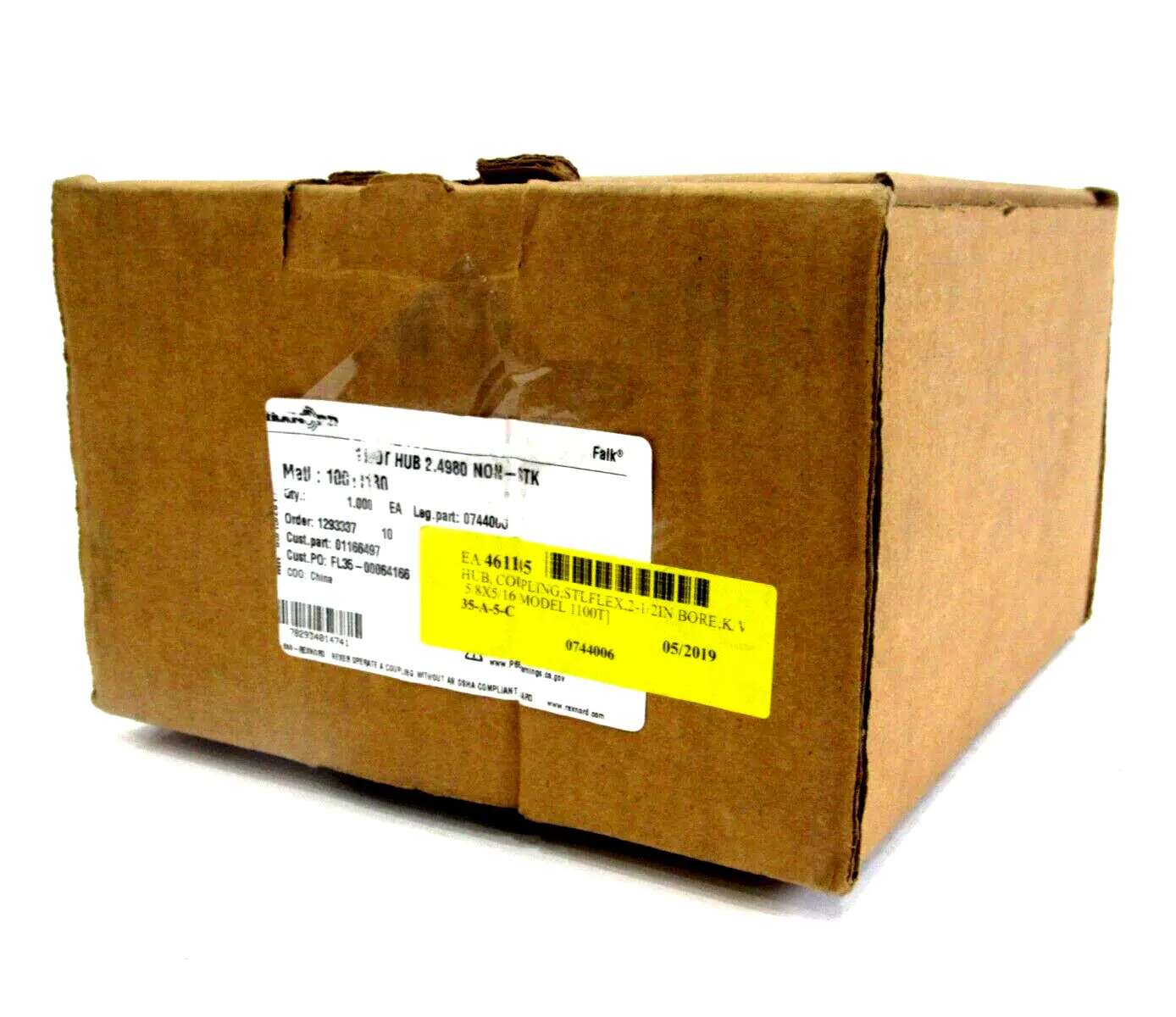 NEW REXNORD 0744006 1100T HUB 2.4980 NON-STK