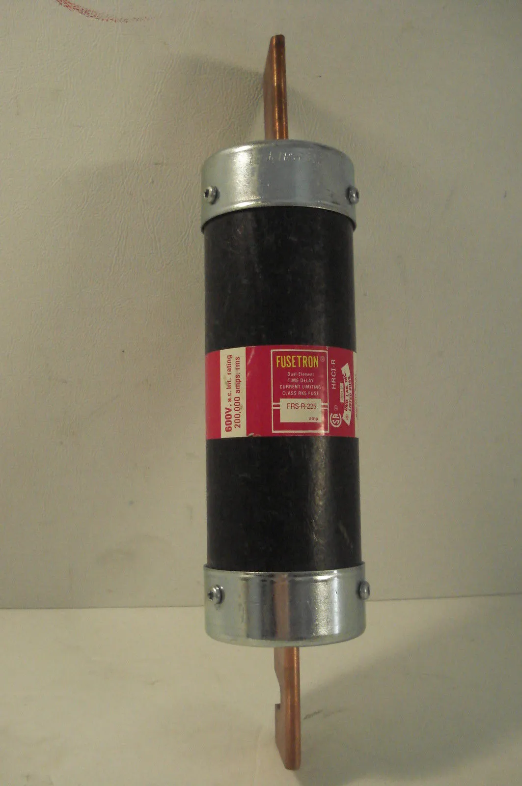 USED BUSS FUSES FUSETRON FRS-R-225 USED