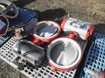 Valve, Butterfly, 12" to 15", S/st & Lined, (7) Valves, #S741497