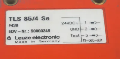 USED LEUZE ELECTRONIC TLS-85/4-SE PHOTOELECTRIC SENSOR EDV-NR.: 50000249