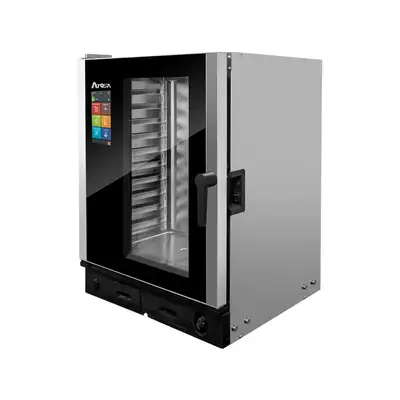 New | in-Stock Atosa New Atosa AEC-1011E Smart Touch Electric Combi Oven, Fits 10 Half-Size Pans, 208/240v Electric Ovens Illinois US | Falcon Restaurant Supply #1375254