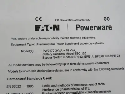 New | in-Stock EATON PW9170 Uninterruptible Power Supplies Texas US | Aucto #1308503