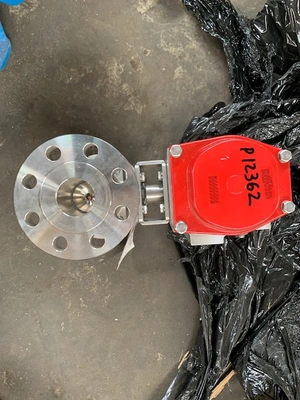 2"-300# Flow-Tek Ball Valve with Pneumatic Actuator, Stainless, New Storeroom Spare