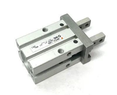 USED SMC 2-FINGER PARALLEL GRIPPER, DOUBLE ACTING, 16MM BORE