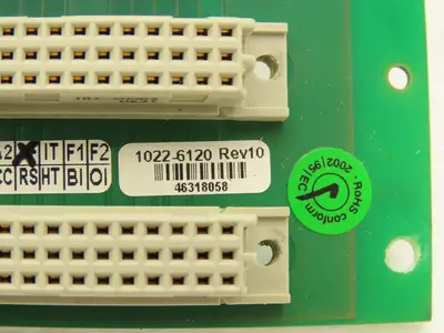 SMS Elotherm PEP CXC-5S Printed Circuit Board PCB Backplane 1022-6120 Rev 10