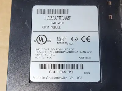 USED GE FANUC IC693CMM302M