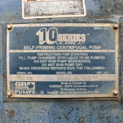 USED GORMAN RUPP 16C2 - 4345D