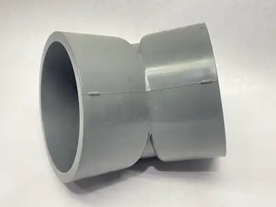 USED LASCO SCHEDULE 80 PVC 45 DEGREE ELBOW 6" SOCKET X SOCKET
