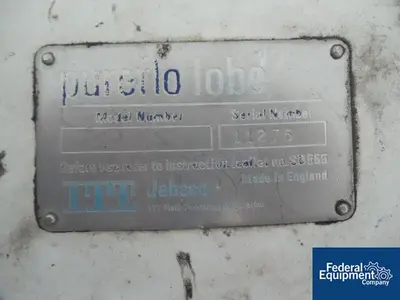 USED ITT 2" ITT/Jabsco Rotary Lobe Pump, S/S, 7.5 HP