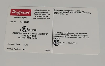 USED Hoffman A241206LP