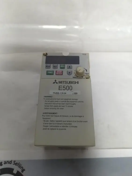 Used MITSUBISHI ELECTRIC FR-E520-0.2K-NA Industrial Controls Ohio US | Surplus Asset Holdings #1295328