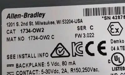 Allen Bradley 1734-OW2 /C Digital Output Point Loc4D48