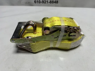 Ratchet Strap Tie Down J Hook 2” x 27’ long 10000 lb breaking strength