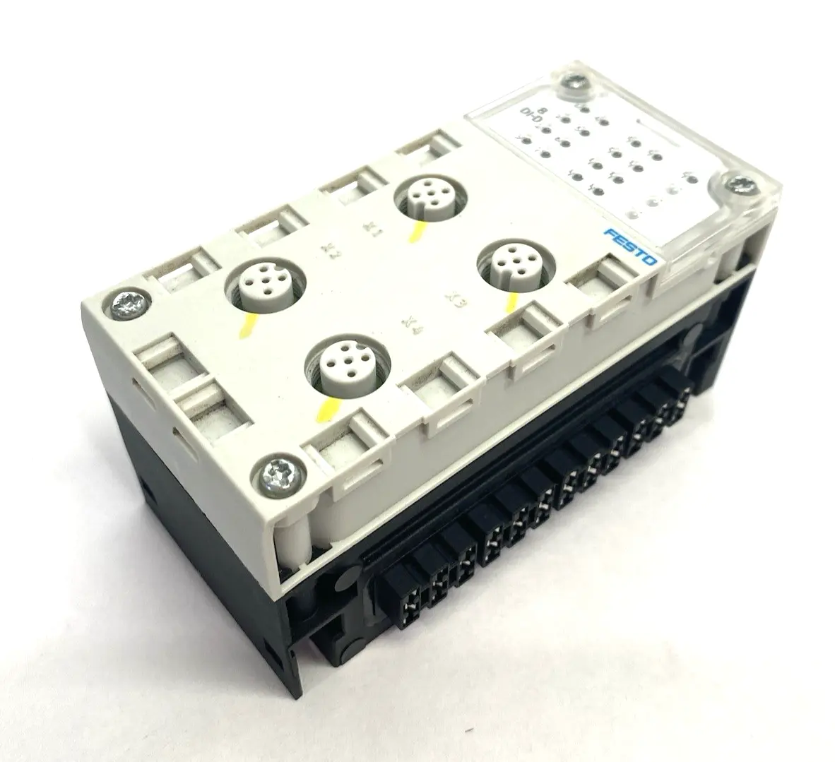 USED FESTO MANIFOLD BLOCK 195704, W/ CPX-GE-EV INTERLINK BLOCK