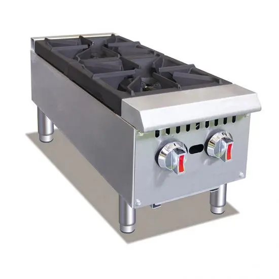 Compass Premier Double Burner Commercial Gas Stock Pot Range
