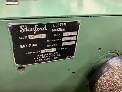 STANFORD 142 LT  DOCTOR MACHINE Slitters & Perforators, Doctor  Machine | Mark One Machinery (11)