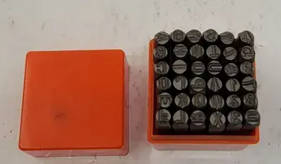36 PIECE NUMBER & LETTER STAMP SET – SIZE 5/16