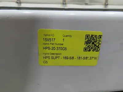 Hytrol HPS 37"W Conveyor Leg 78" Top Section Extension No Brackets WHITE