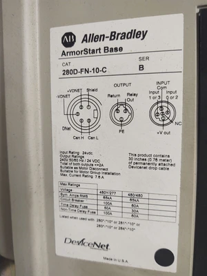 USED Allen Bradley 284D-FVD4P0Z-10-CR-3-SB