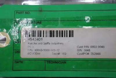 Kulicke and Soffa Indusries 4542401 00860-1000-000-02 Circuit Board #2828