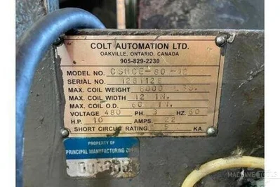 USED 2004 COLT AUTOMATION CSHCE-80-12