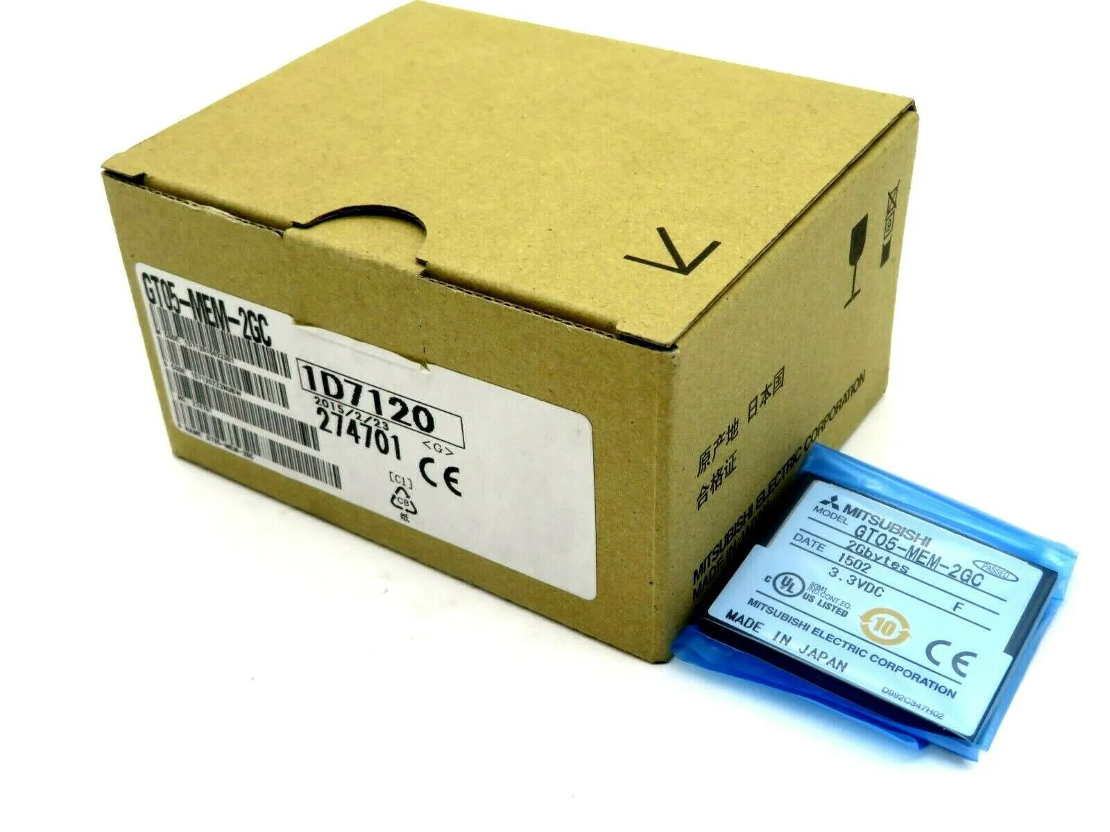NEW MITSUBISHI GT05-MEM-2GC 2GB COMPACT FLASH CARD GT05MEM2GC