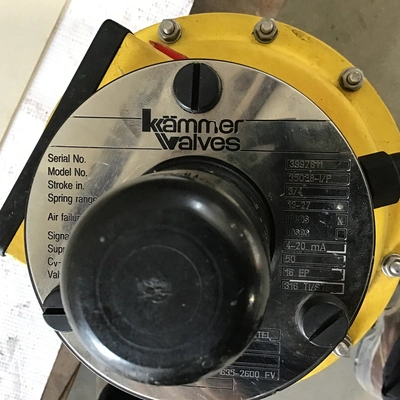Kammer Valves 35038-I/P Actuator Stainless Valves 1-1/2″ Spring Range 13-27