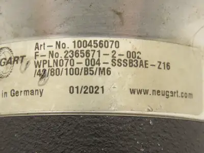 Used NEUGART _UNKNOWN_ Speed Reducers Indiana US | Arrow Industrial #1250050