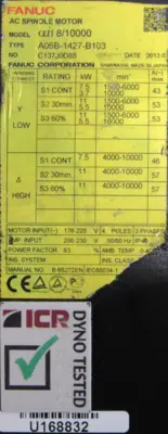 REFURBISHED FANUC A06B-1427-B103 SERVO MOTOR A06B1427B103