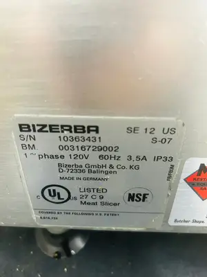 Bizerba SE12 Commercial Deli Meat Slicer Fully Refurbished Tested and Working