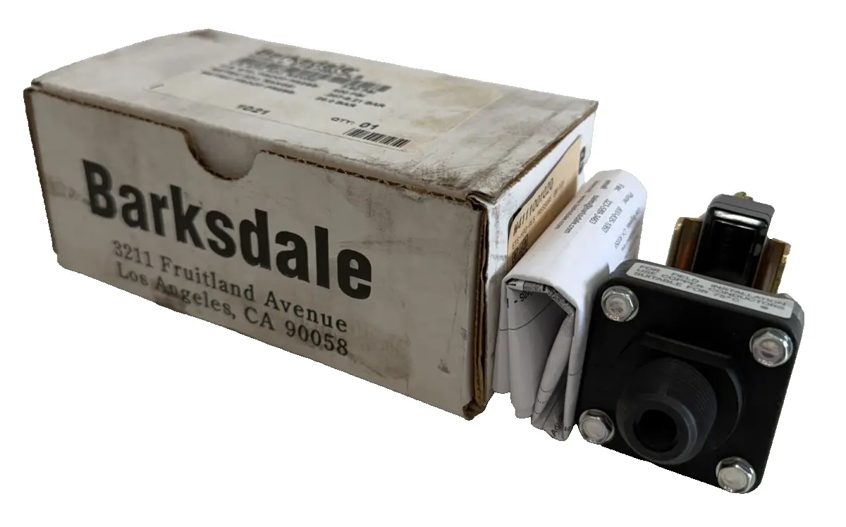 NEW BARKSDALE E1S-H90-PLS PRESSURE SWITCH E1SH90PLS